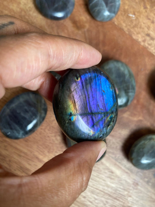 Labradorite palm stones Empress Embodiment