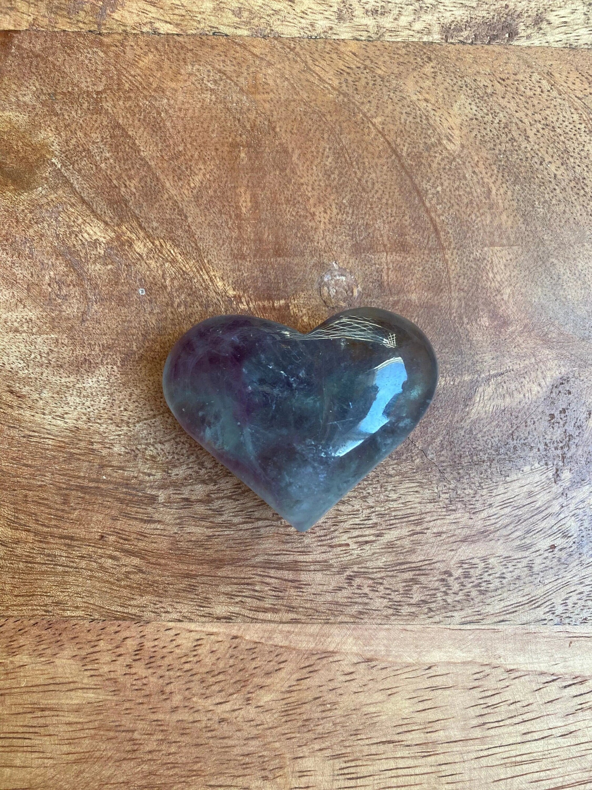 Rainbow flourite heart Empress Embodiment