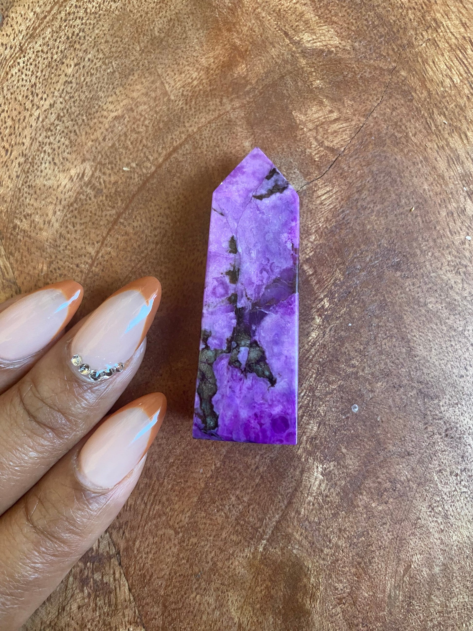 Genuine Sugilite Tower with Stunning Deep Purple