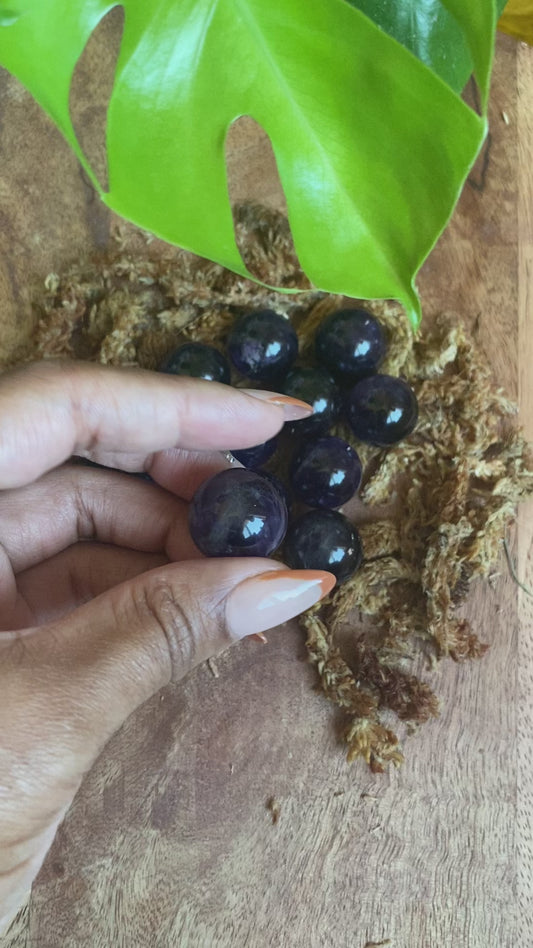 Stunning High Grade Dark Amethyst Mini spheres