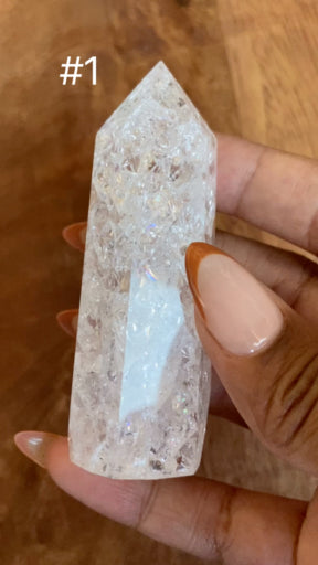 Stunning Crackle Quartz Small Sized Towers